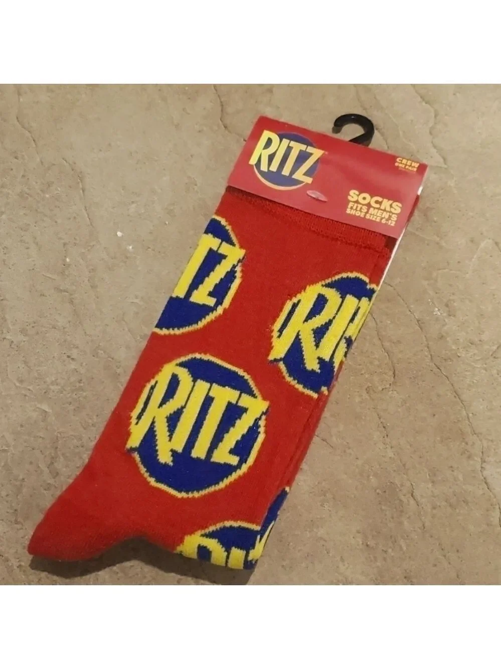 4/$25 Ritz Cracker Novelty Crew Socks Unisex New